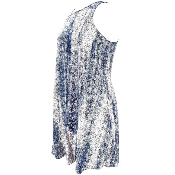 Rory Beca 100% Silk Snakeskin Print Racerback Tank Sheath Mini Dress Size Small - Picture 4 of 10